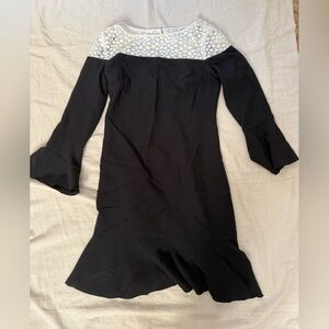 Karl Lagerfeld Black and White Lace Dress NWOT